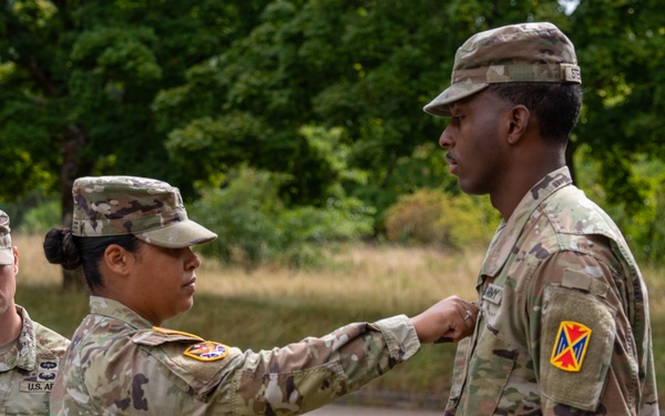 10th AAMDC promotes Sgt. Terry Stewart at Sembach Kaserne