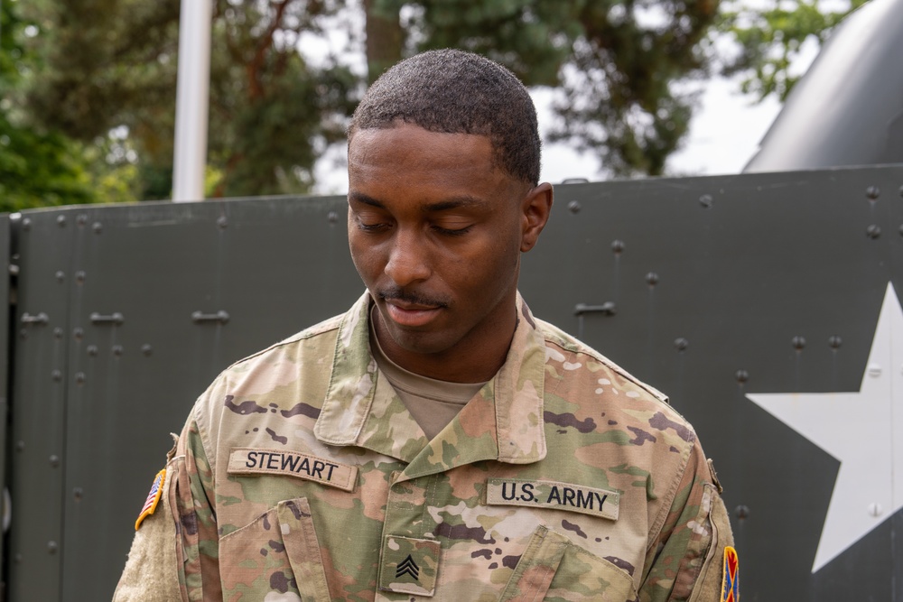 10th AAMDC promotes Sgt. Terry Stewart at Sembach Kaserne