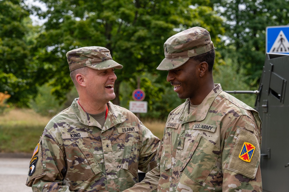 10th AAMDC promotes Sgt. Terry Stewart at Sembach Kaserne