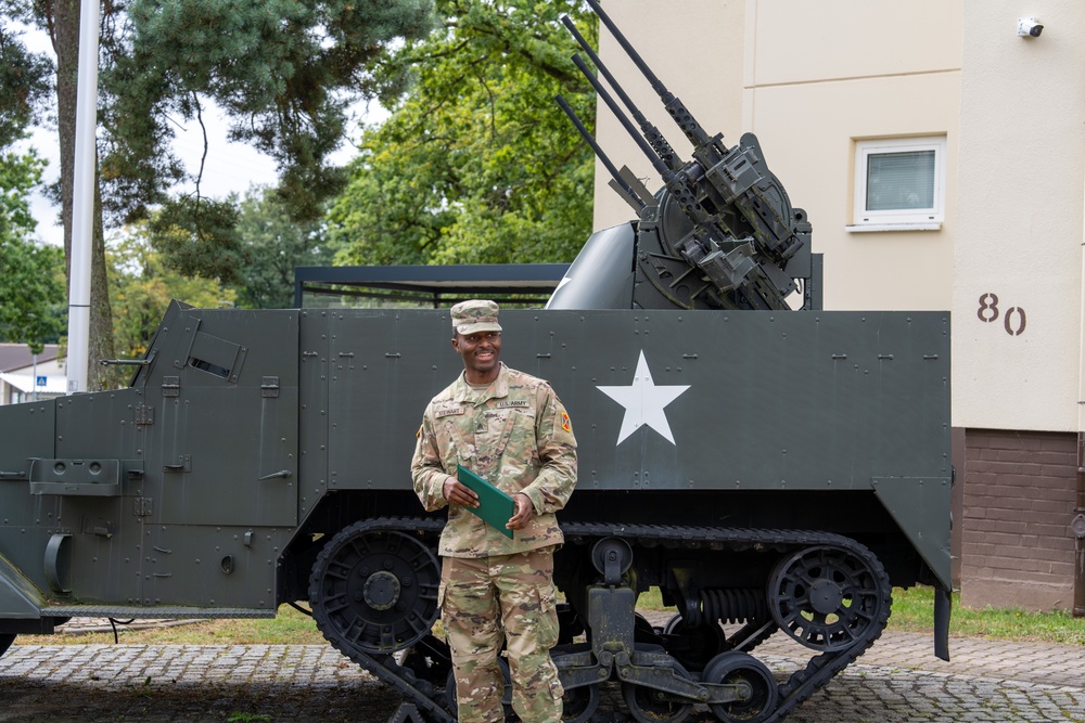 10th AAMDC promotes Sgt. Terry Stewart at Sembach Kaserne