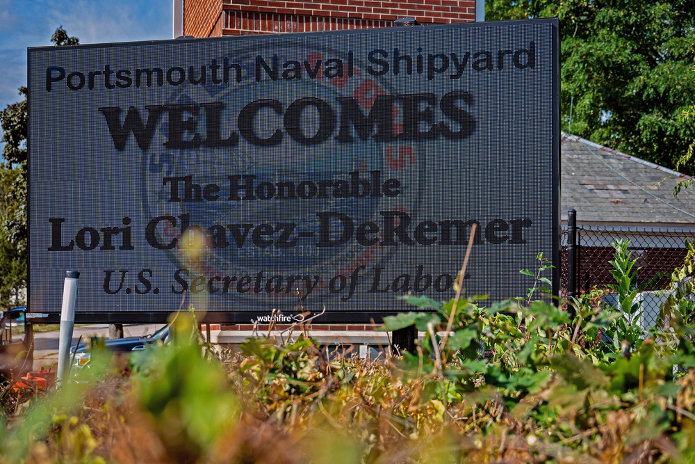 Secretary of Labor Visits Portsmouth Naval Shipyard