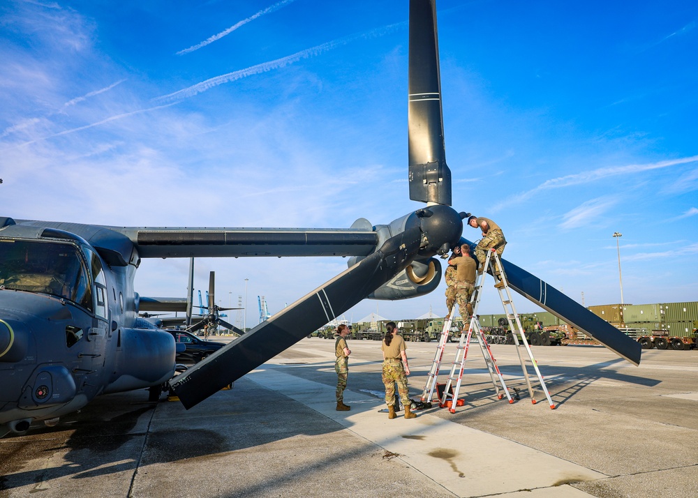 Blount Island Marines Support Special Operations Osprey Launch