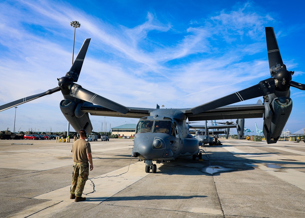 Blount Island Marines Support Special Operations Osprey Launch