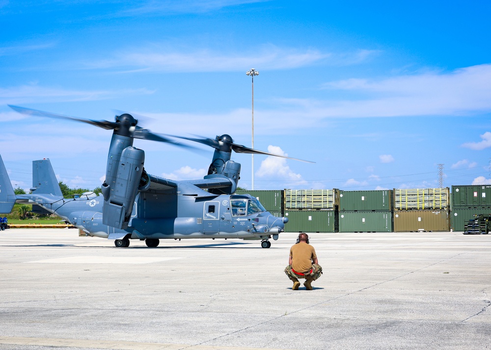 Blount Island Marines Support Special Operations Osprey Launch
