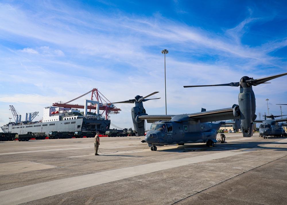 Blount Island Marines Support Special Operations Osprey Launch