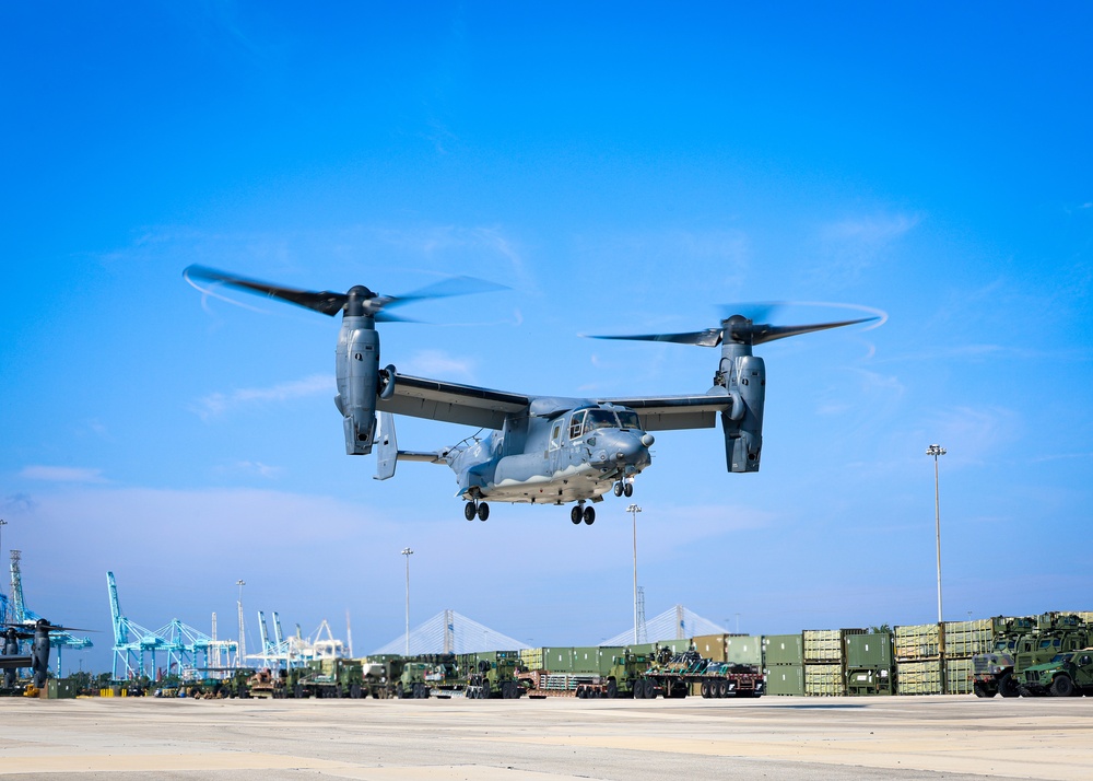 Blount Island Marines Support Special Operations Osprey Launch