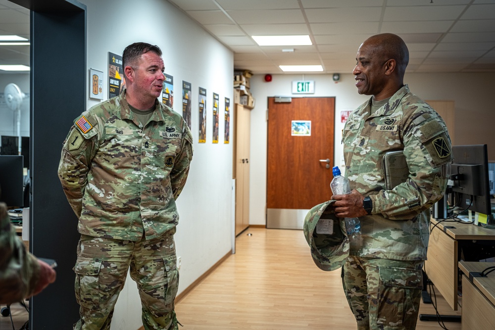 10th AAMDC senior enlisted advisor conducts battlefield circulation of subordinate brigade