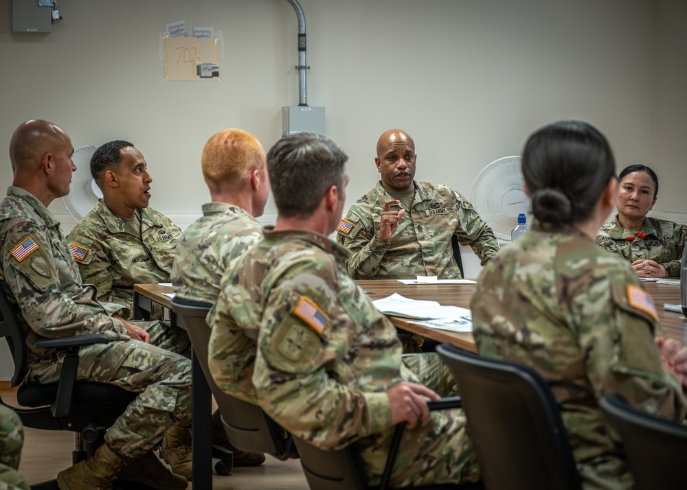 10th AAMDC senior enlisted advisor conducts battlefield circulation of subordinate brigade