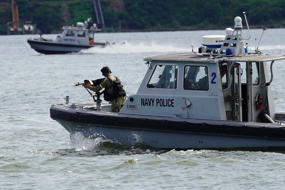 Harbor Patrol Unit training on the York River ensures readiness and capability