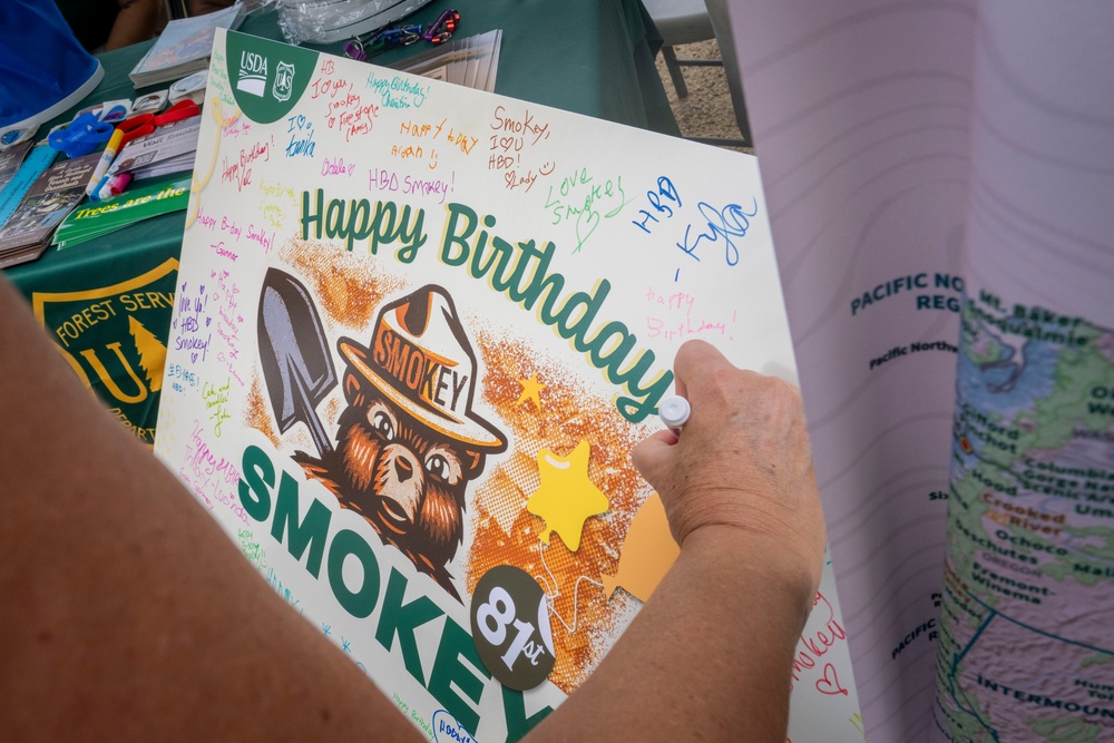 Smokey Celebrates Birthday at The Great American Farmers Market