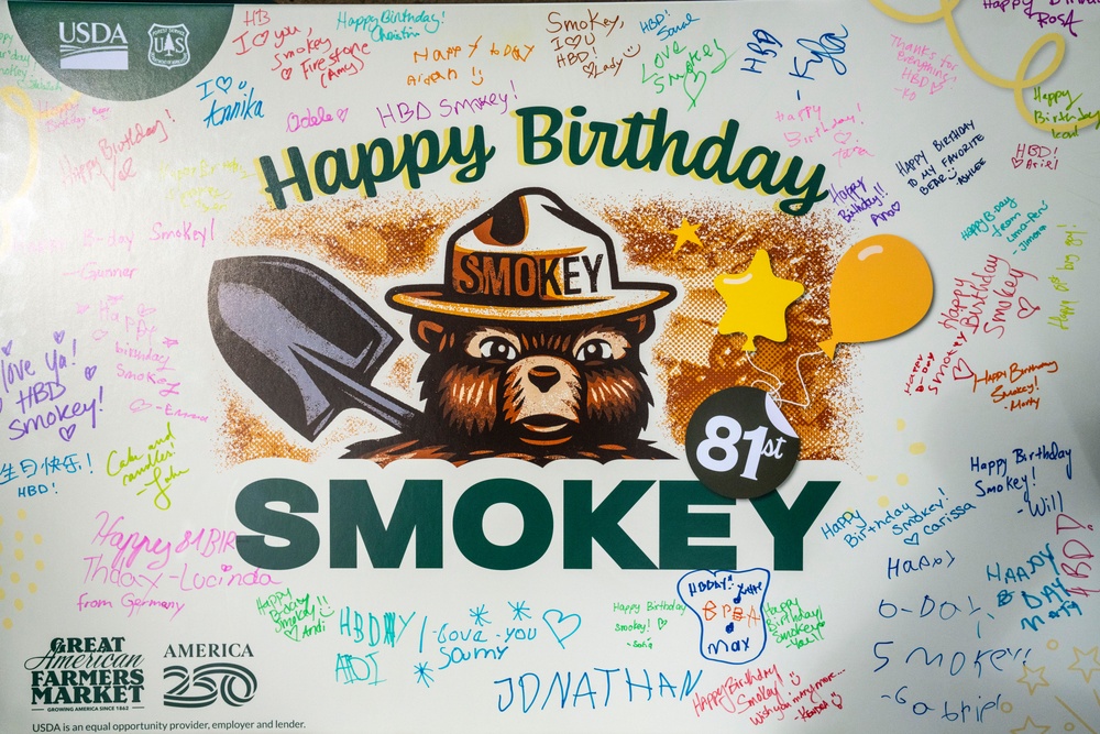 Smokey Celebrates Birthday at The Great American Farmers Market