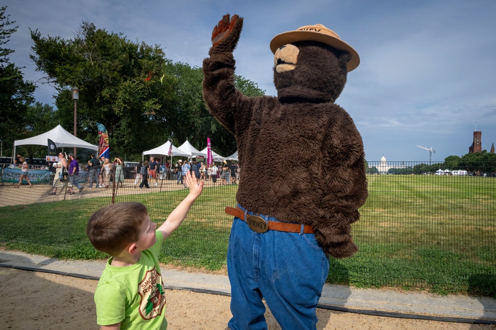 Smokey Celebrates Birthday at The Great American Farmers Market