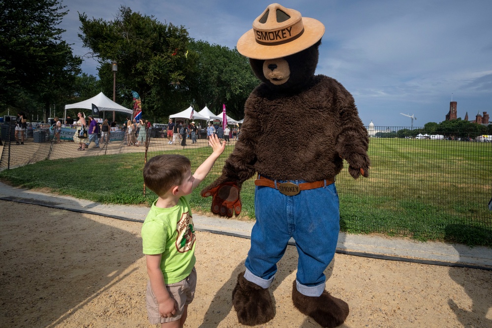 Smokey Celebrates Birthday at The Great American Farmers Market
