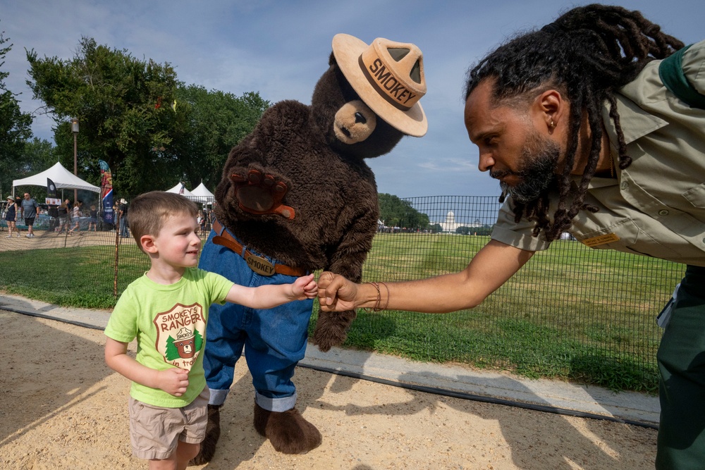 Smokey Celebrates Birthday at The Great American Farmers Market