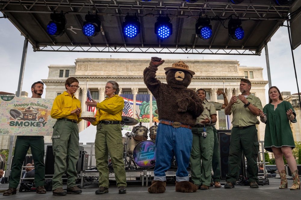 Smokey Celebrates Birthday at The Great American Farmers Market