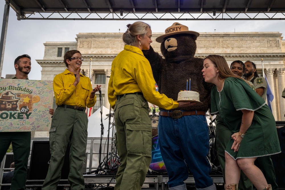 Smokey Celebrates Birthday at The Great American Farmers Market