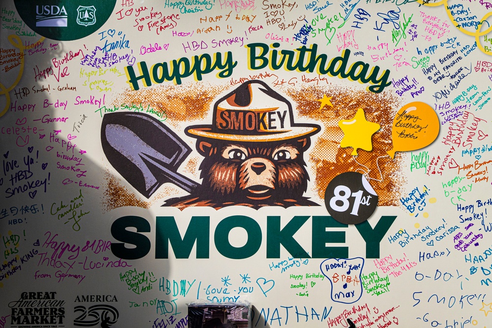 Smokey Celebrates Birthday at The Great American Farmers Market