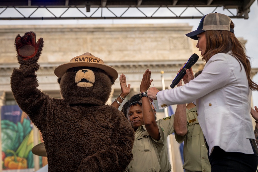 Smokey Celebrates Birthday at The Great American Farmers Market