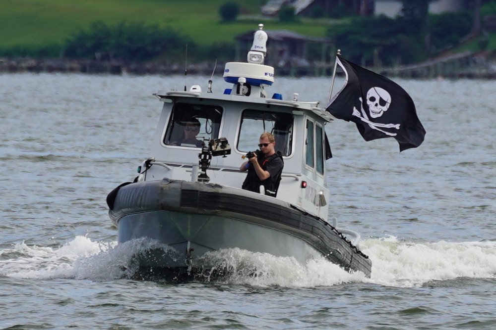 Harbor Security training on the York River