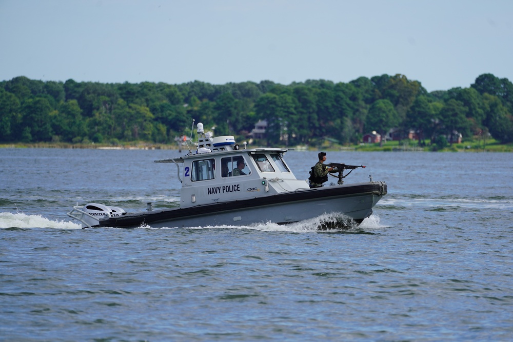 Harbor Security Training on the York River