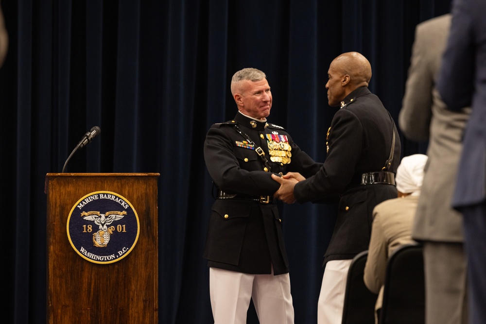 Commandant, Gen. Eric M. Smith attends Gen. Langley Retirement Ceremony
