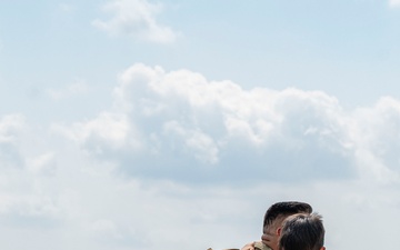 Friends and family welcome 555th FS personnel home