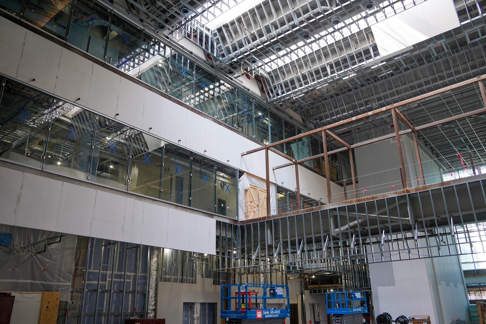 Construction continues at the Louisville VA Medical Center Aug. 11, 2025