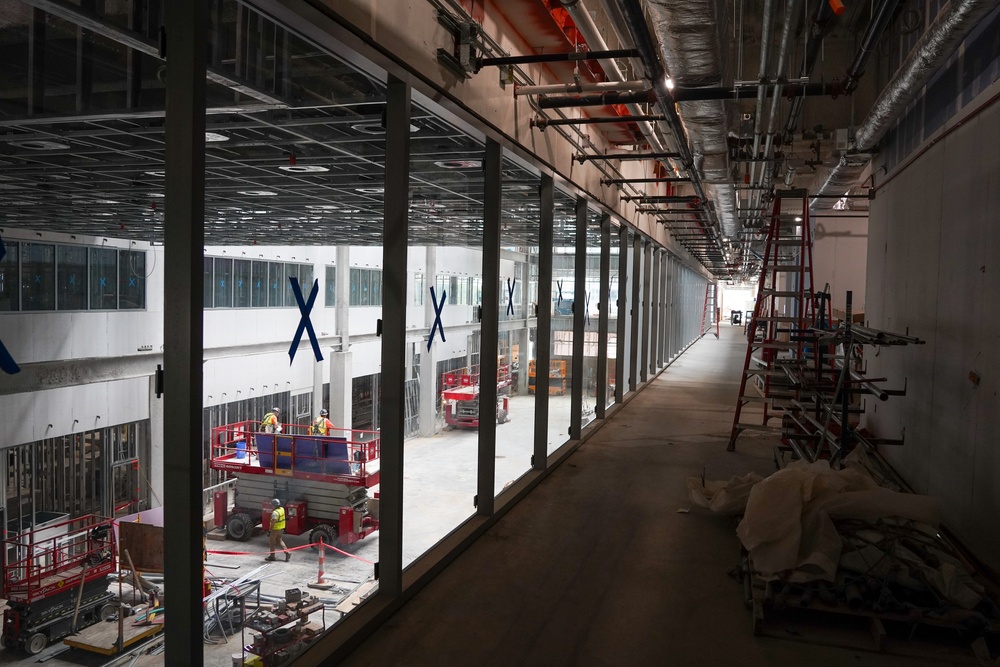 Construction continues at the Louisville VA Medical Center Aug. 12, 2025
