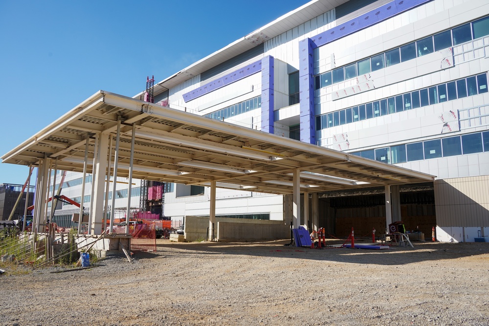 Construction continues on the Louisville Medical Center Aug. 27, 2025