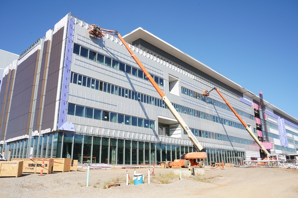 Construction continues on the Louisville Medical Center Aug. 27, 2025