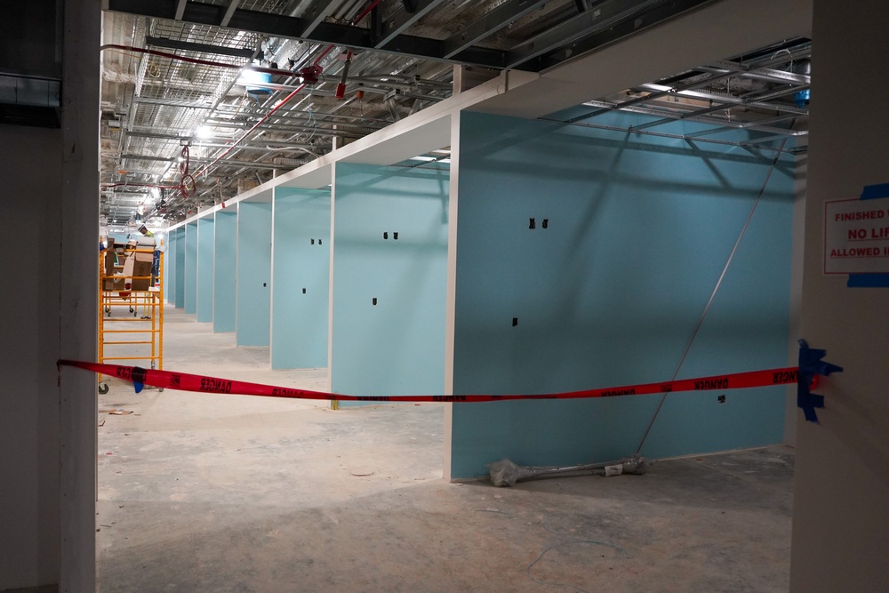 Construction continues on the Louisville Medical Center Aug. 27, 2025
