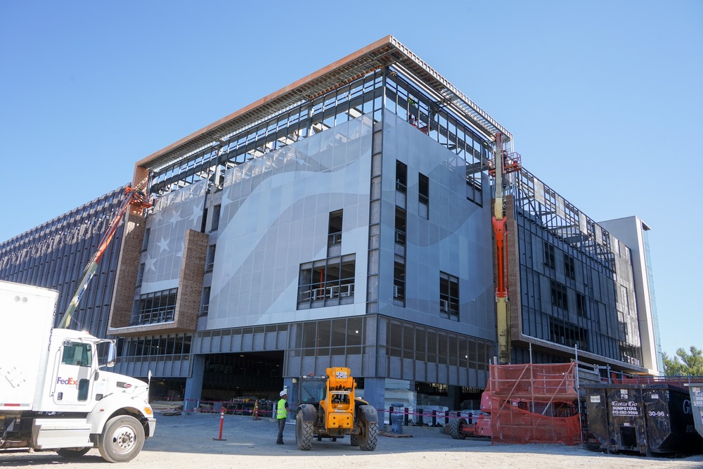 Construction continues on the Louisville Medical Center Aug. 27, 2025