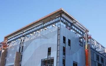 Construction continues on the Louisville Medical Center Aug. 27, 2025