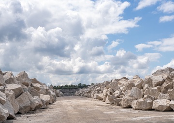 Buffalo District Armor Stone Selection at the Stone Quarry