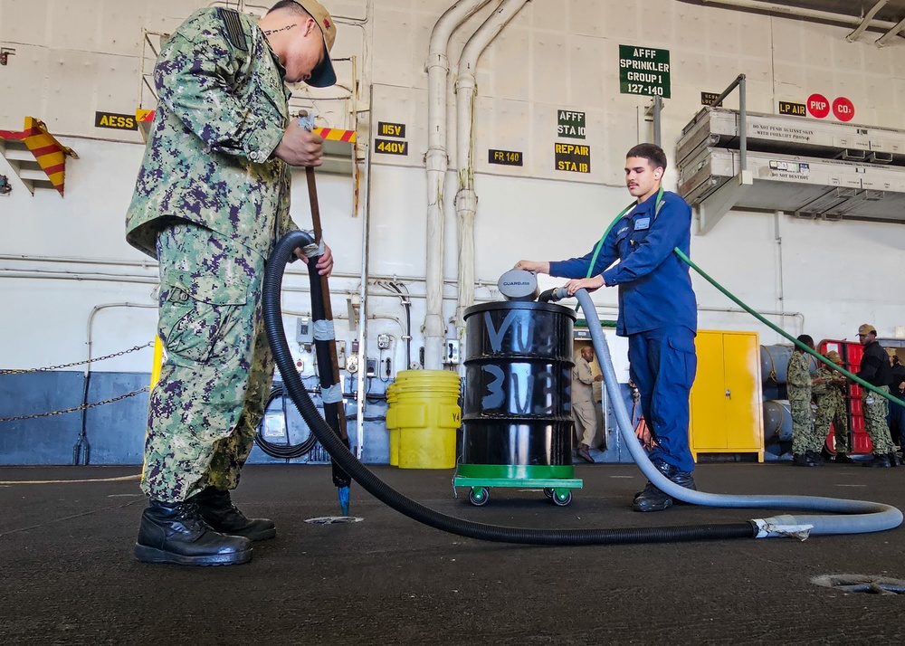USS Theore Roosevelt Maintenance