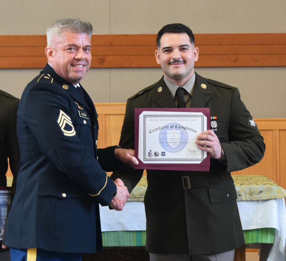 Soldiers complete Phase II Medical Laboratory Technician Training Program at WAMC