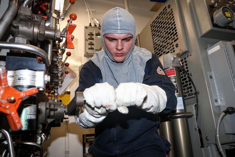 Frank E. Petersen Jr. conducts routine operations