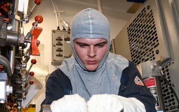 Frank E. Petersen Jr. conducts routine operations