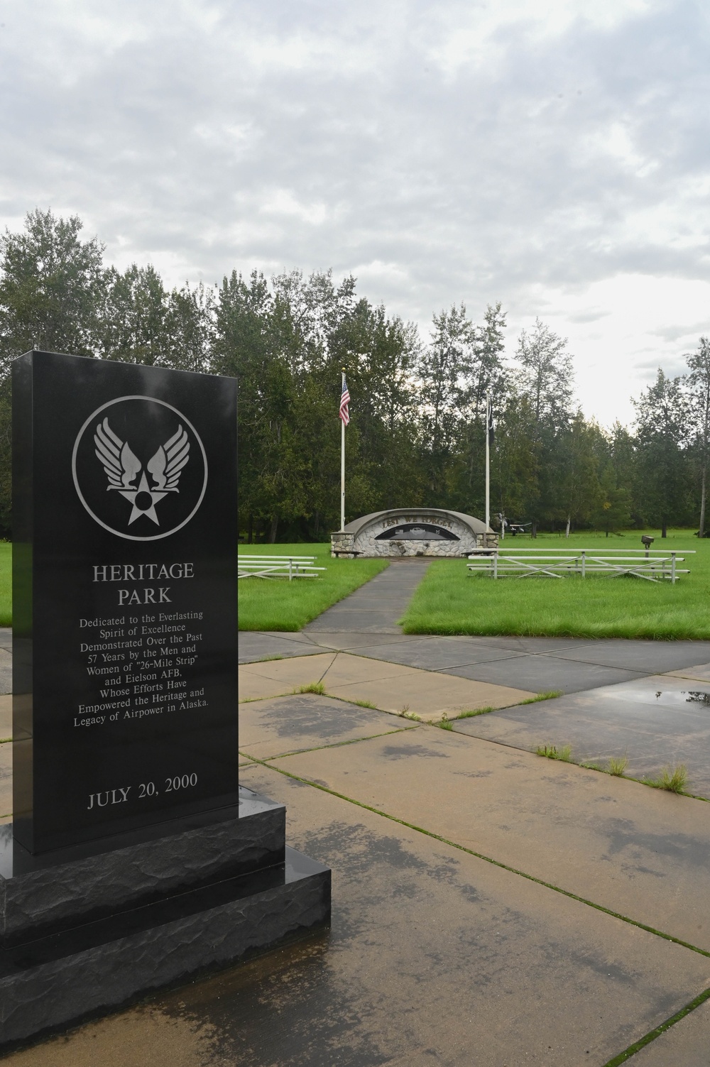 Honoring Airmen at Heritage Park Eielson Air Force Base