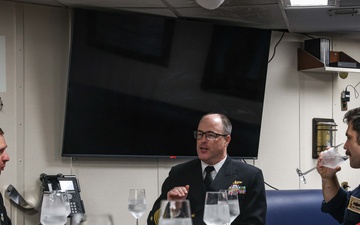 Frank E. Petersen Jr. conducts routine operations