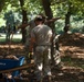 D.C National Guard Repurpose Trash Clean around Tidal Basin