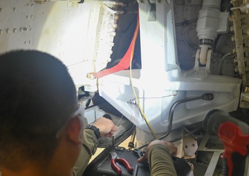 168th Wing Maintenance Group Airmen Perform Routine Inspection