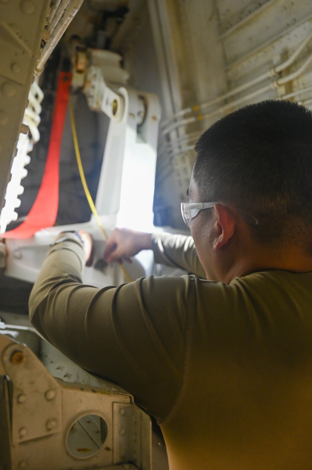 168th Wing Maintenance Group Airmen Perform Routine Inspection