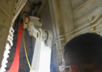 168th Wing Maintenance Group Airmen Perform Routine Inspection