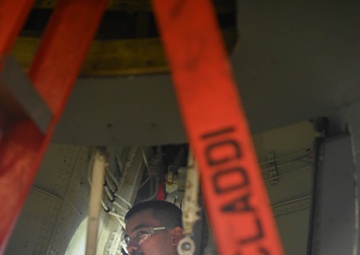 168th Wing Maintenance Group Airmen Perform Routine Inspection
