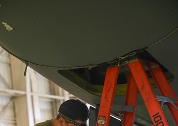 168th Wing Maintenance Group Airmen Perform Routine Inspection