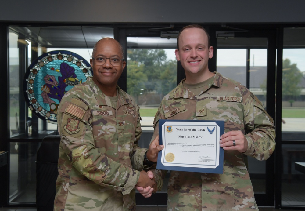 Warrior of the Week: Staff Sgt. Blake Monroe