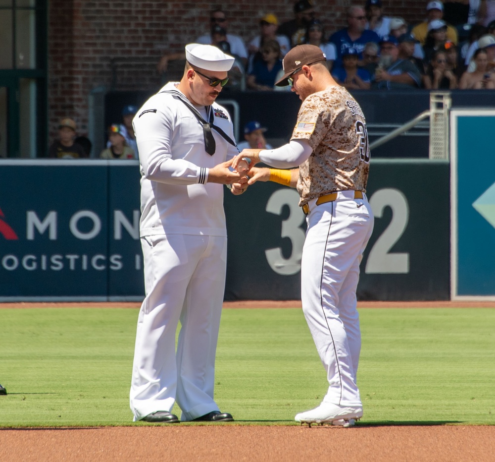 ESG-3 Sailors attend San Diego Padres pregame ceremony