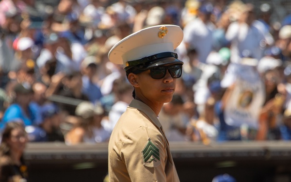 ESG-3 Sailors and Marines attend San Diego Padres pregame ceremony