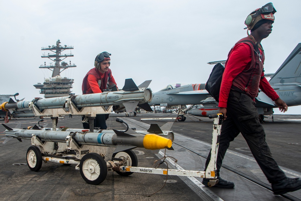 Nimitz Conducts Ammo Onload